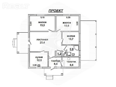Продажа коробки дома в Брестском районе, Радваничс 211962
