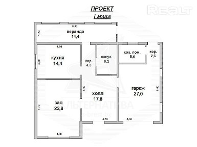 Продажа коробки дома в Брестском районе, Домачевск 181726