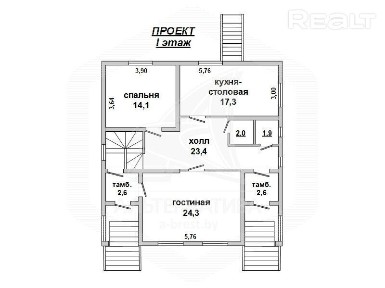 Продажа коробки дома в Бресте, БЕРЕЗОВКА 200133