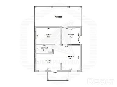 Продажа коробки дома в Брестском районе, Жабинковс 223112