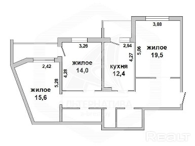 Продажа трехкомнатной квартиры в Бресте, ул. Жуков 203330