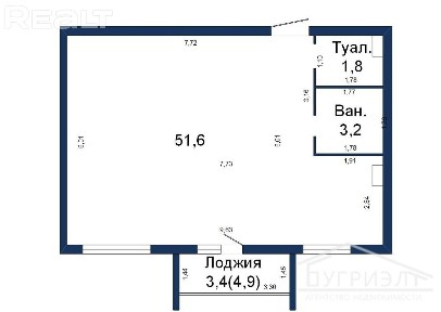 Двухкомнатная квартира, Гоголя ул. - 210087
