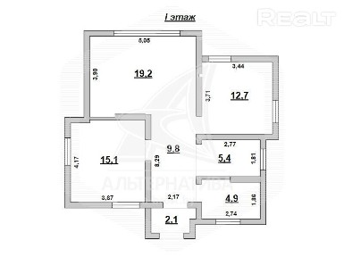 Продажа коробки дома в Брестском районе, Радваничс 213004