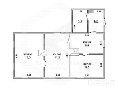 Продажа дома в деревне в Малоритском районе, Велик 220883