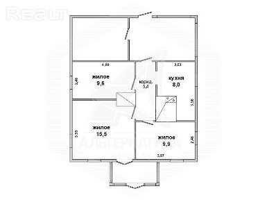 Продажа дома в деревне в Малоритском районе, Хотис 190320