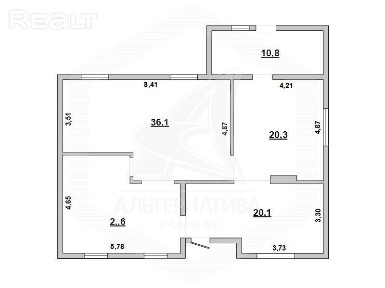 Продажа коробки дома в Брестском районе, Домачевск 200613