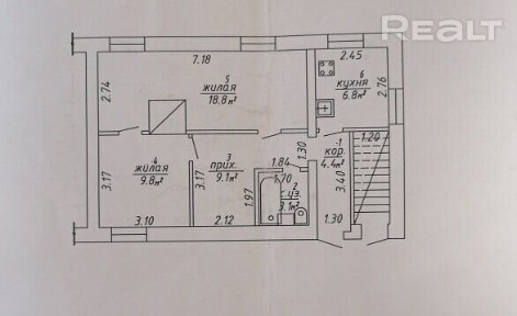 Купить 2-комнатную квартиру, п. Высокое, ул. Стадионная, 2 (Оршанский р-н, Витебская область)