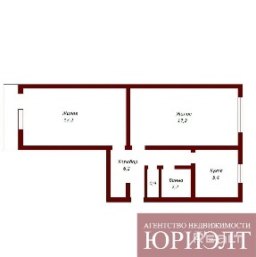 Лот. 49724 2-комнатная квартира, ул. Московская