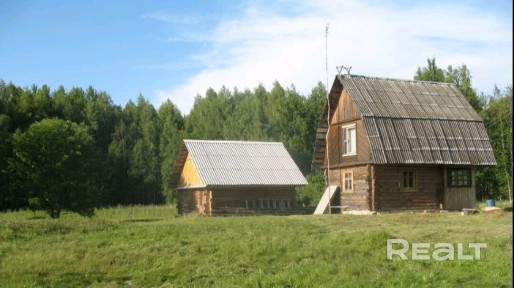 Продаётся дом в Верхнедвинском районе площадью 40м. кв, дом бревенчатый.