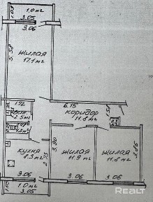 Купить 3-комнатную квартиру, г. Гомель, ул. Жемчужная, 20