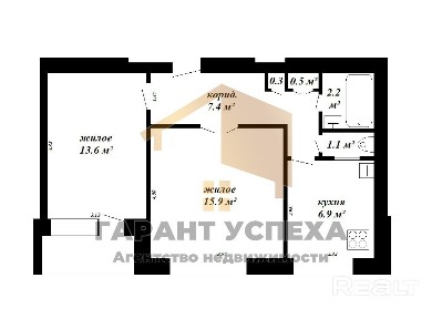 Лот 8679. Брест, наб. Ф. Скорины. Продажа 2-комнатной квартиры