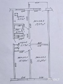Трехкомнатная квартира в зеленом районе Гомеля по ул. Горбатова, 33.