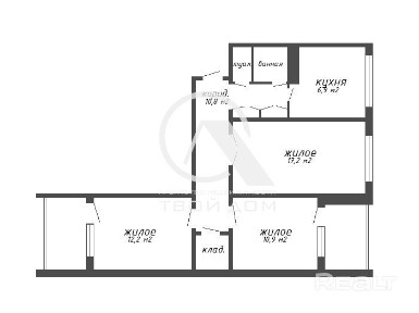 3-комнатная квартира на Ковалево