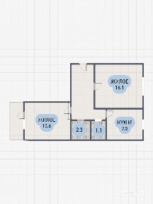 2-КОМНАТНАЯ КВАРТИРА ПОД РЕМОНТ