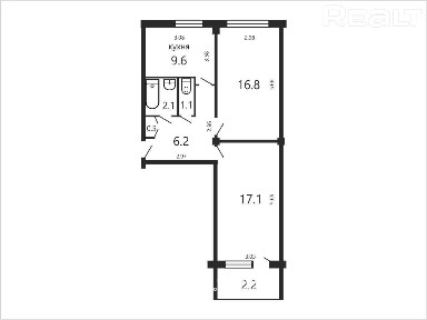 Купить 2-комнатную квартиру, г. Минск, ул. Воронянского, 52