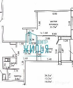 1-комнатная квартира на ул. Старомалыщинская, 116