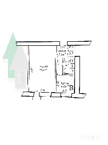 1-комнатная квартира по ул. Дубровская в г. Бресте код 25200