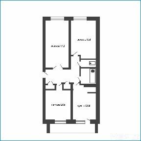 3-комнатная квартира, ул. Вычулки
