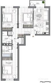 Продается пентхаус в ЖК «Северный берег» с новым ремонтом.