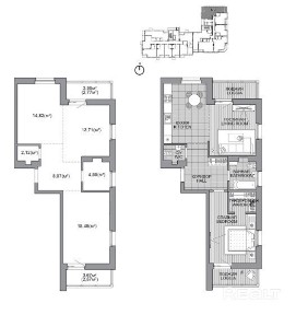 Квартира свободной планировки в готовом доме с большим количеством окон!