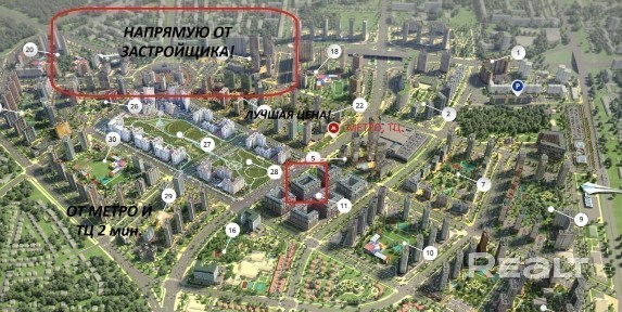 РАССРОЧКА ДО 48 МЕС! Лучшая локация, ТЦ и МЕТРО в 50 м от дома!