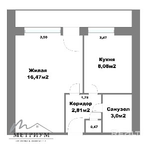 Уютная однокомнатная квартира г. Минск, ул. Калиновского, 87