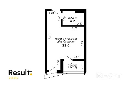 Купить 1-комнатную квартиру, г. Минск, ул. Игоря Лученка, 15