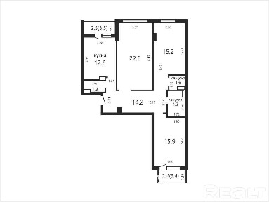 Купить 3-комнатную квартиру, г. Минск, ул. Одоевского, 101/А