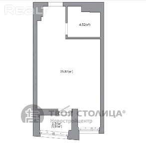 Купить 1-комнатную квартиру, г. Минск, просп. Мира, 10