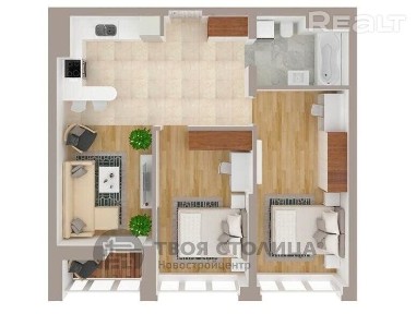 Купить 3-комнатную квартиру, г. Минск, просп. Мира, 10