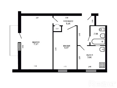 Купить 2-комнатную квартиру, г. Минск, ул. Менделеева, 15