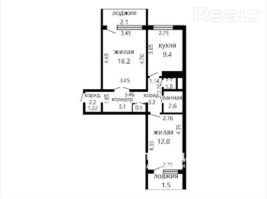 Купить 2-комнатную квартиру, г. Минск, ул. Сурганова, 80