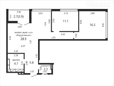 Квартира в престижном ЖК Парк Челюскинцев