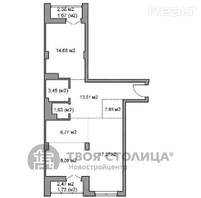 Купить 3-комнатную квартиру, г. Минск, ул. Белградская, 1