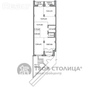 Купить 3-комнатную квартиру, г. Минск, ул. Белградская, 1