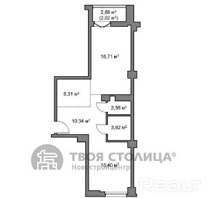 Купить 2-комнатную квартиру, г. Минск, ул. Белградская, 1