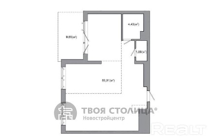 Купить 1-комнатную квартиру, г. Минск, просп. Мира