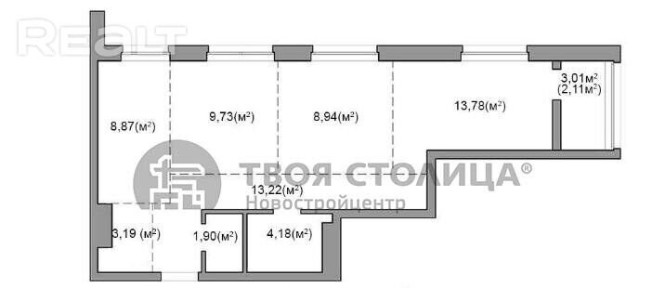Купить 3-комнатную квартиру, г. Минск, ул. Игоря Лученка, 2
