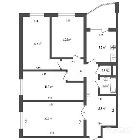 Просторная 4-комнатная квартира в Октябрьском районе Минска - заезжай и живи!