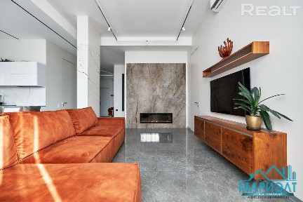 Стильный пентхаус с видом на заказник «Лебяжий» в самом престижном жилом комплексе «Олимпик Парк».