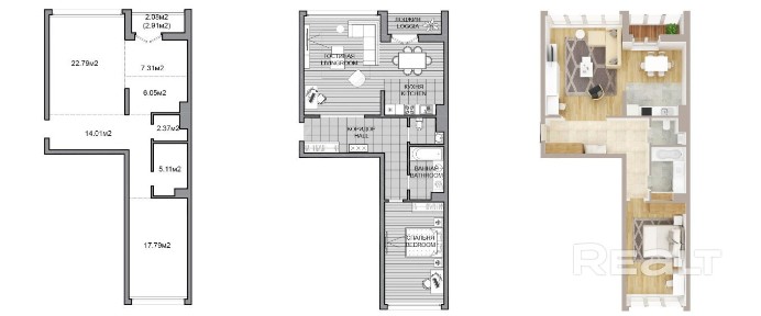 Современная квартира в доме «Танго» со свободной планировкой и прекрасным видом на город!