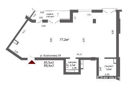 Купить 3-комнатную квартиру, г. Минск, ул. Кропоткина, 59