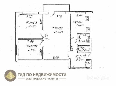 Купить 3-комнатную квартиру, г. Гомель, ул. Амурская, 20