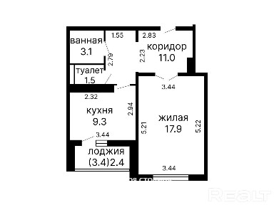 Купить 1-комнатную квартиру, г. Минск, ул. Казимировская, 9