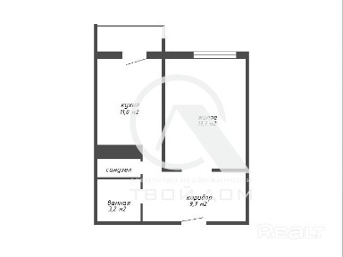 1-комнатная квартира в новостройке