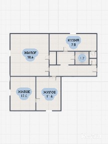 3-КОМНАТНАЯ КВАРТИРА С ВОЗМОЖНОСТЬЮ ВЫВОДА В НЕЖИЛОЙ ФОНД