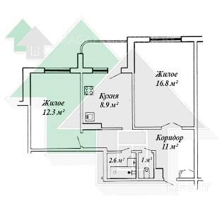 2-комнатная квартира по ул. Вульковская р/н Вулька в г. Бресте код 25246