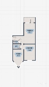 2-КОМНАТНАЯ КВАРТИРА В ЦЕНТРЕ В АККУРАТНОМ СОСТОЯНИИ