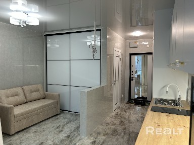 Новая студия с ремонтом мебелью и быт. техн Метро Аэродромная