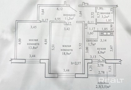 Продается 2-х ком. квариира в новом доме на Ул. Космонавтов